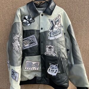 Raw Blue CLASSICS Bomber Jacket XL Men's 90's 80's NBA NHL basketball RA…